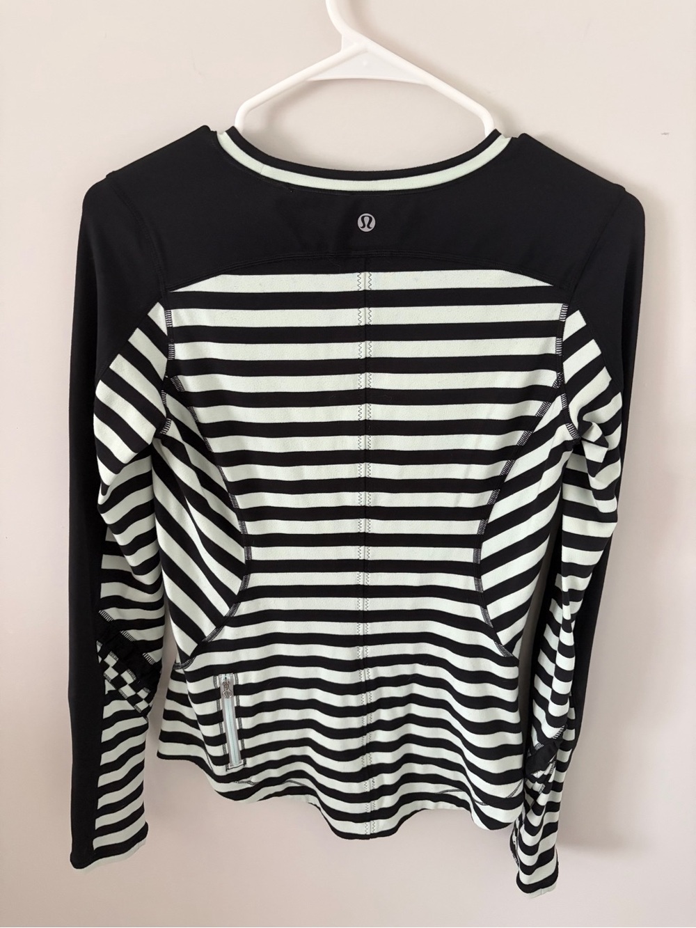 Striped Long-Sleeve lululemon athletica Top - Black & Mint - Picture 5 of 5